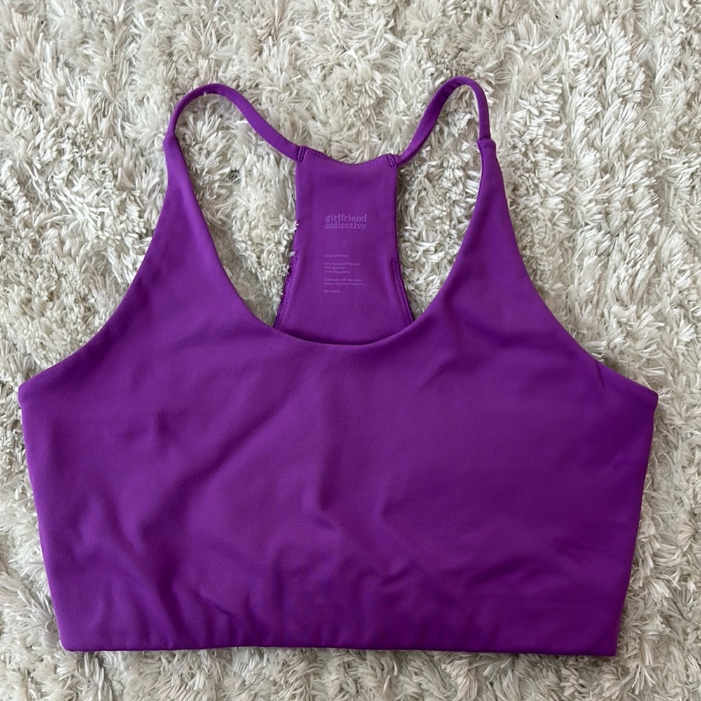 Girlfriend Collective Purple Sports Bra Intimates & Sleepwear